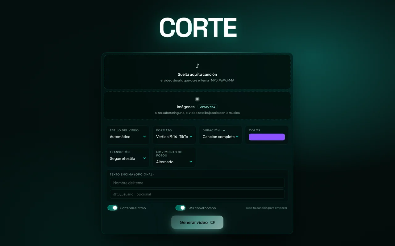 Captura de CORTE